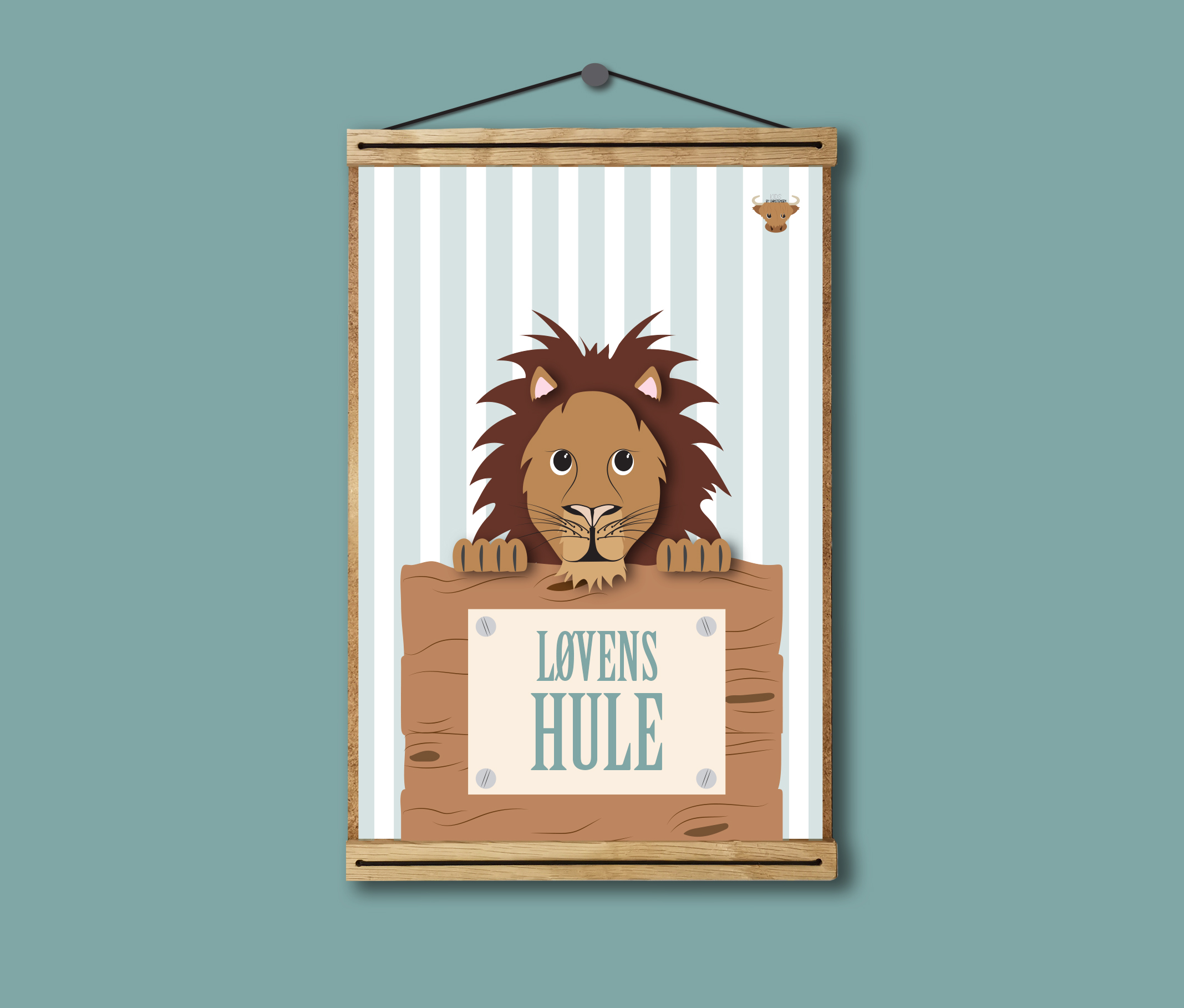 ejendom manuskript kontoførende Plakat A5 – Løvens hule - Kids By Christensen